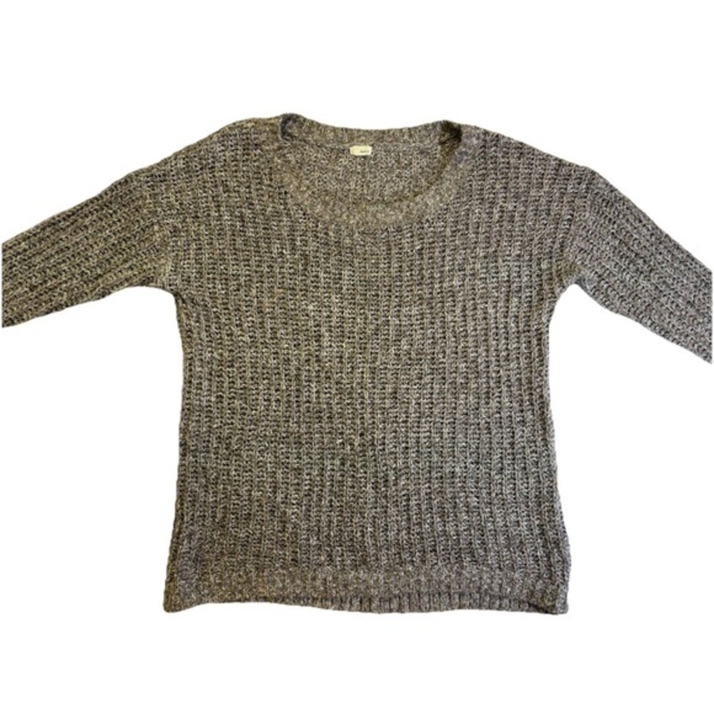Women's Long Oversized Sweater‎ XL Earth Tones Gray Brown